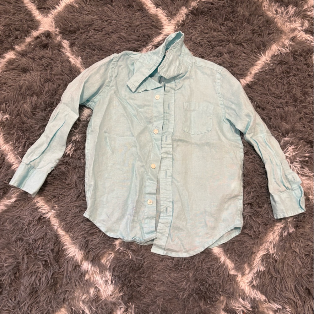 Janie and Jack Linen Button Down